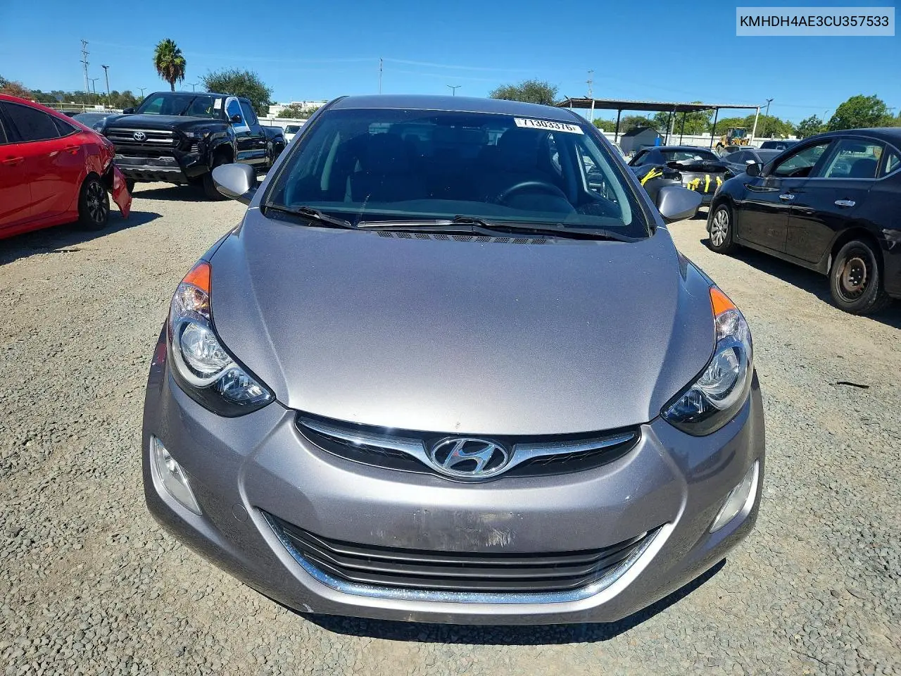 2012 HYUNDAI ELANTRA VIN KMHDH4AE3CU357533 — фото 5