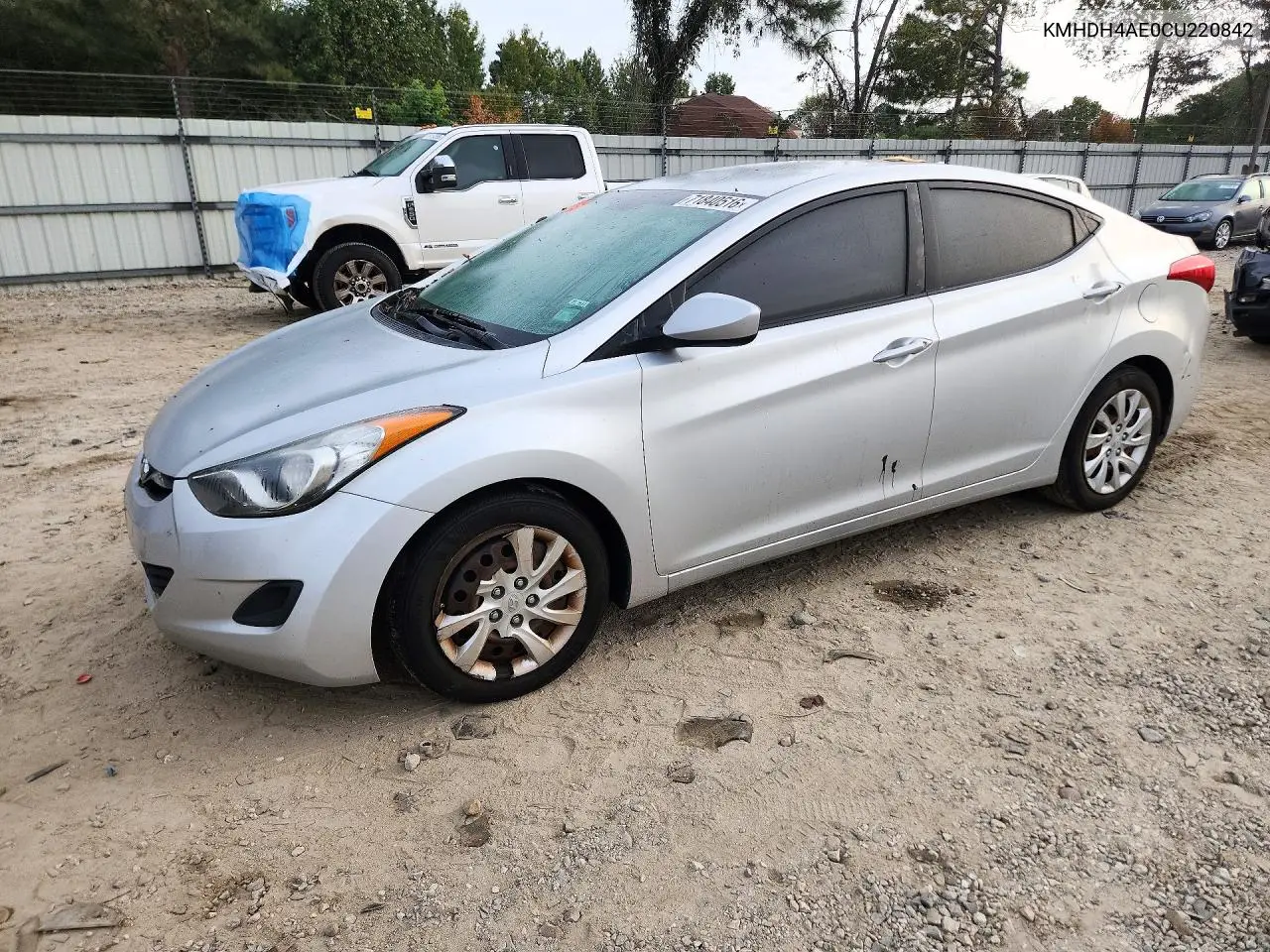 HYUNDAI ELANTRA 2012, VIN KMHDH4AE0CU220842
