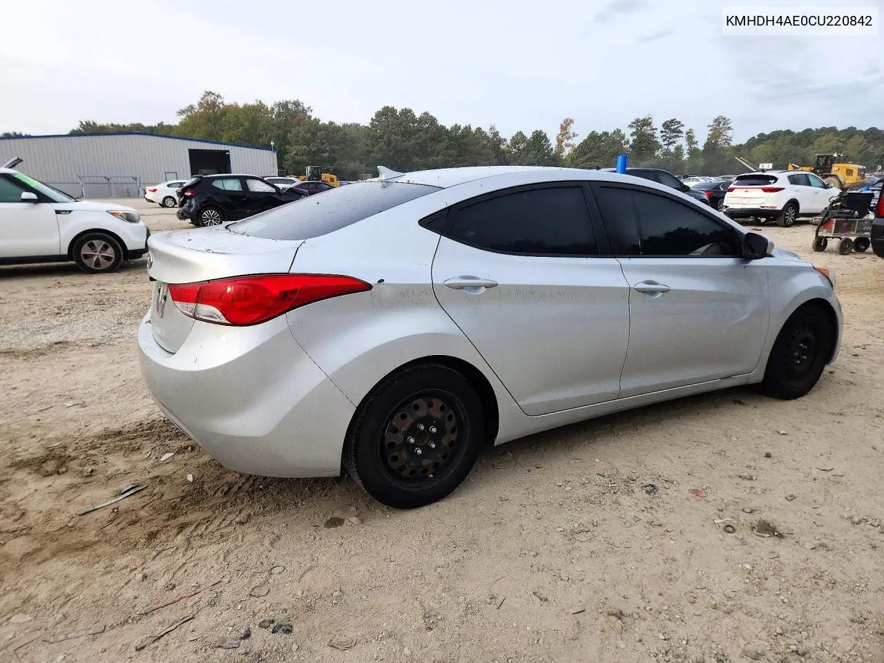 2012 HYUNDAI ELANTRA VIN KMHDH4AE0CU220842 — фото 3