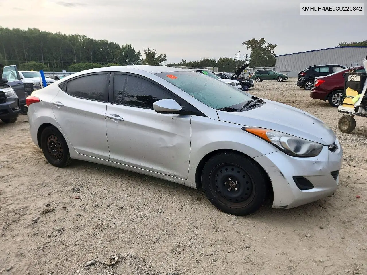2012 HYUNDAI ELANTRA VIN KMHDH4AE0CU220842 — фото 4