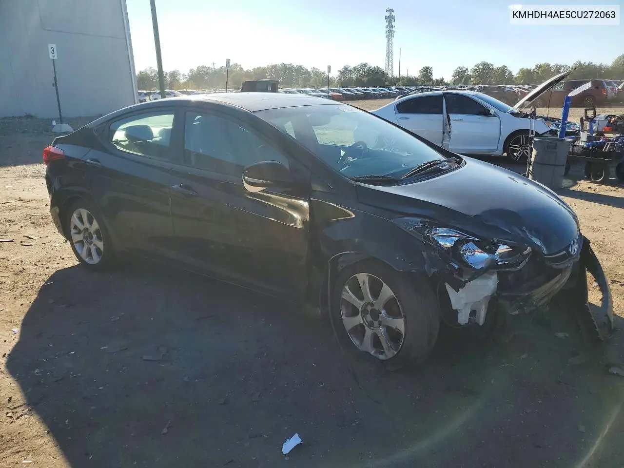2012 HYUNDAI ELANTRA VIN KMHDH4AE5CU272063 — фото 4