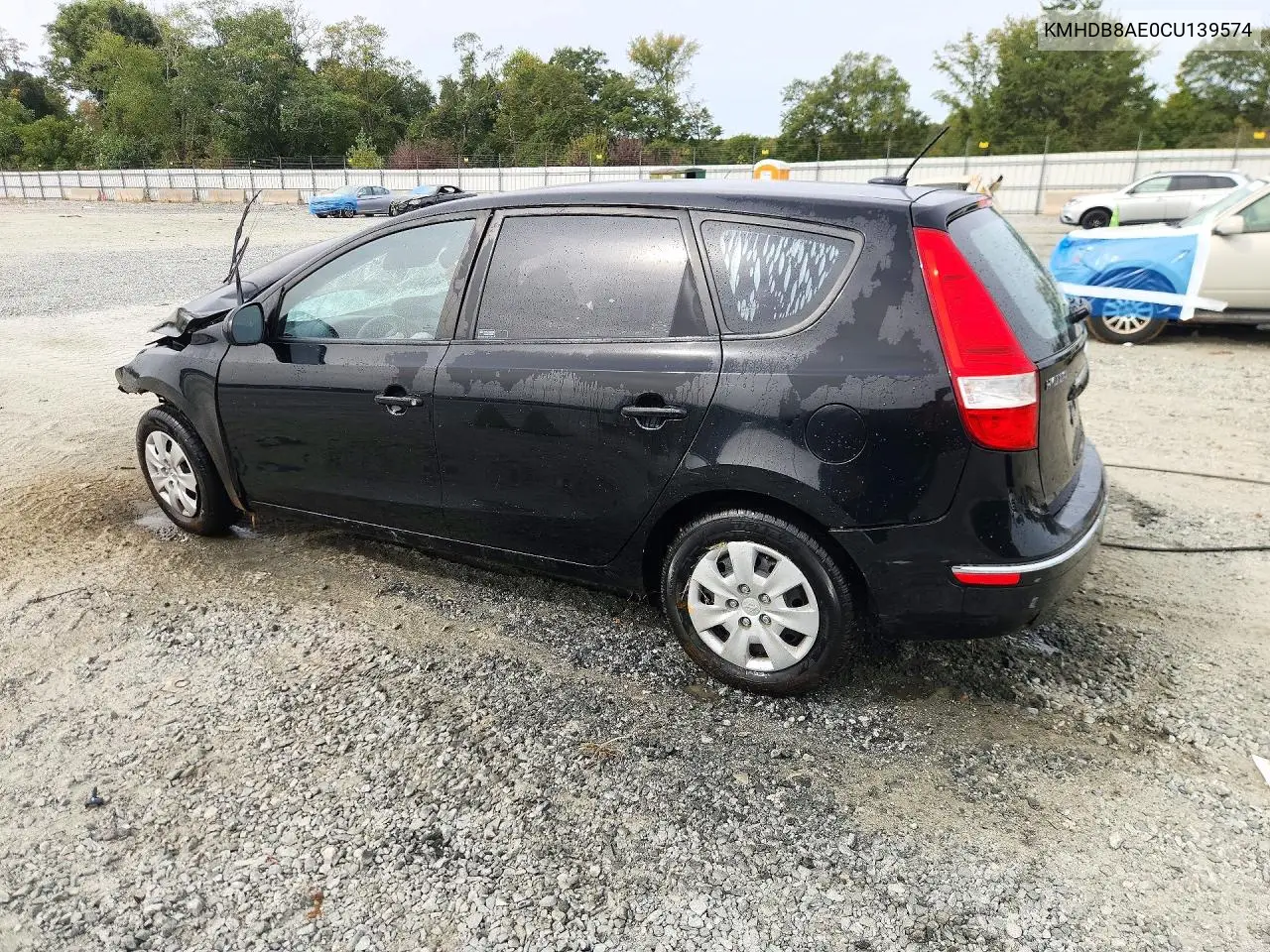 2012 HYUNDAI ELANTRA VIN KMHDB8AE0CU139574 — фото 2