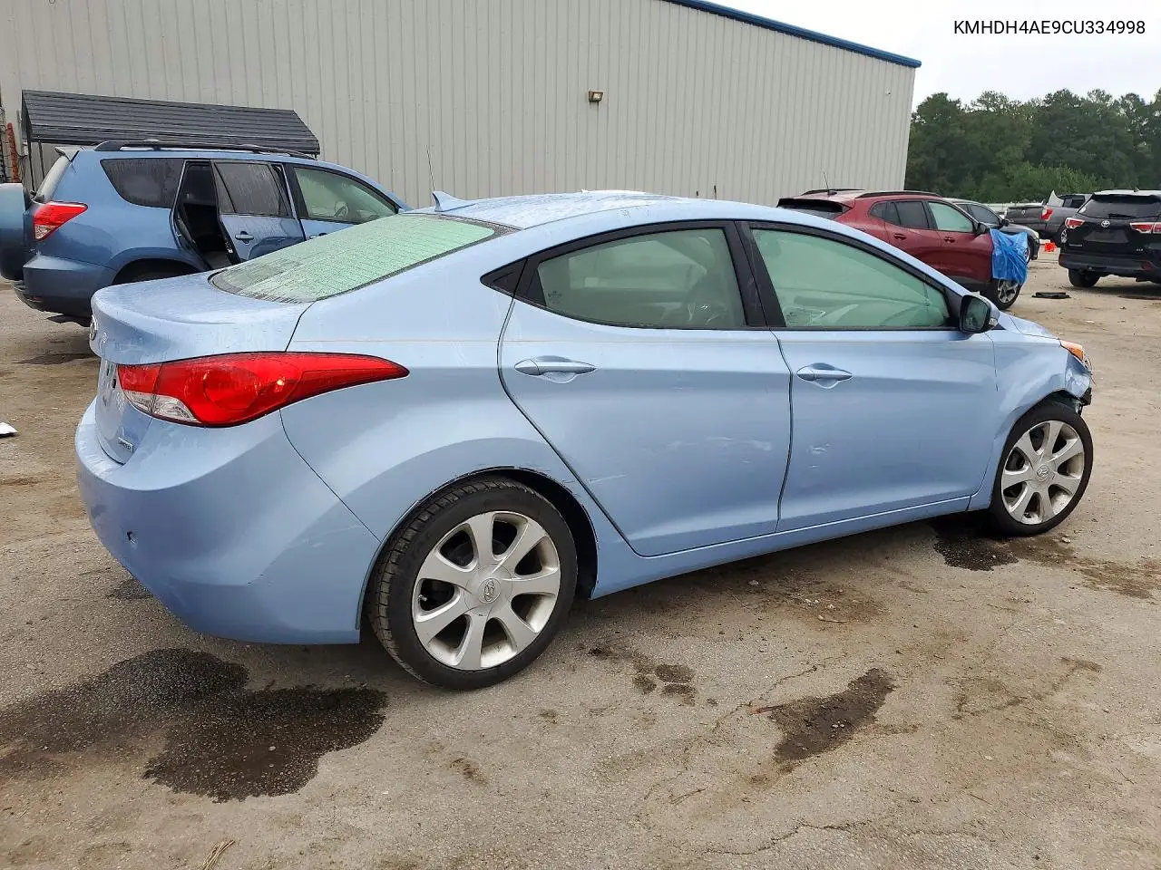 2012 HYUNDAI ELANTRA VIN KMHDH4AE9CU334998 — фото 3
