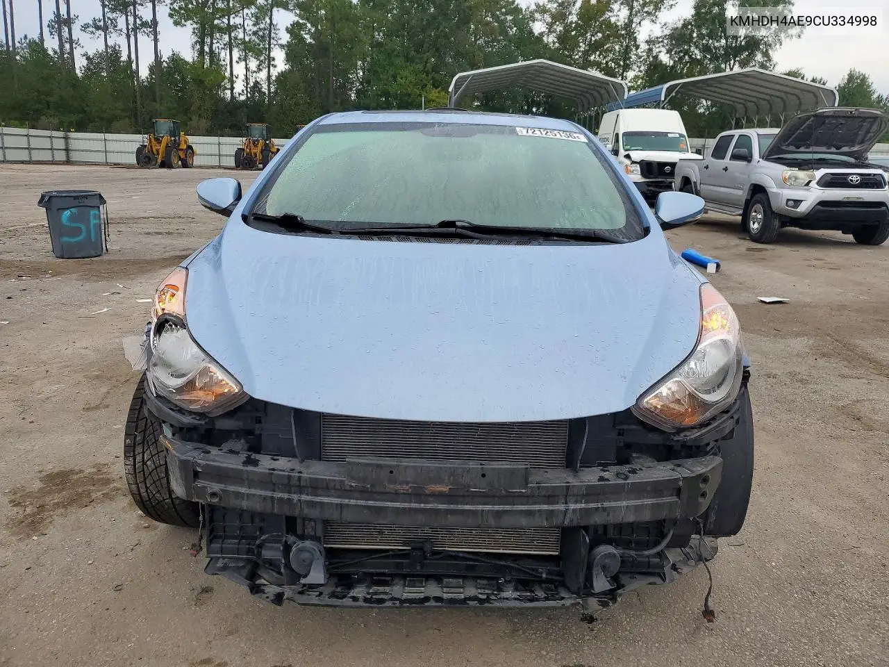 2012 HYUNDAI ELANTRA VIN KMHDH4AE9CU334998 — фото 5
