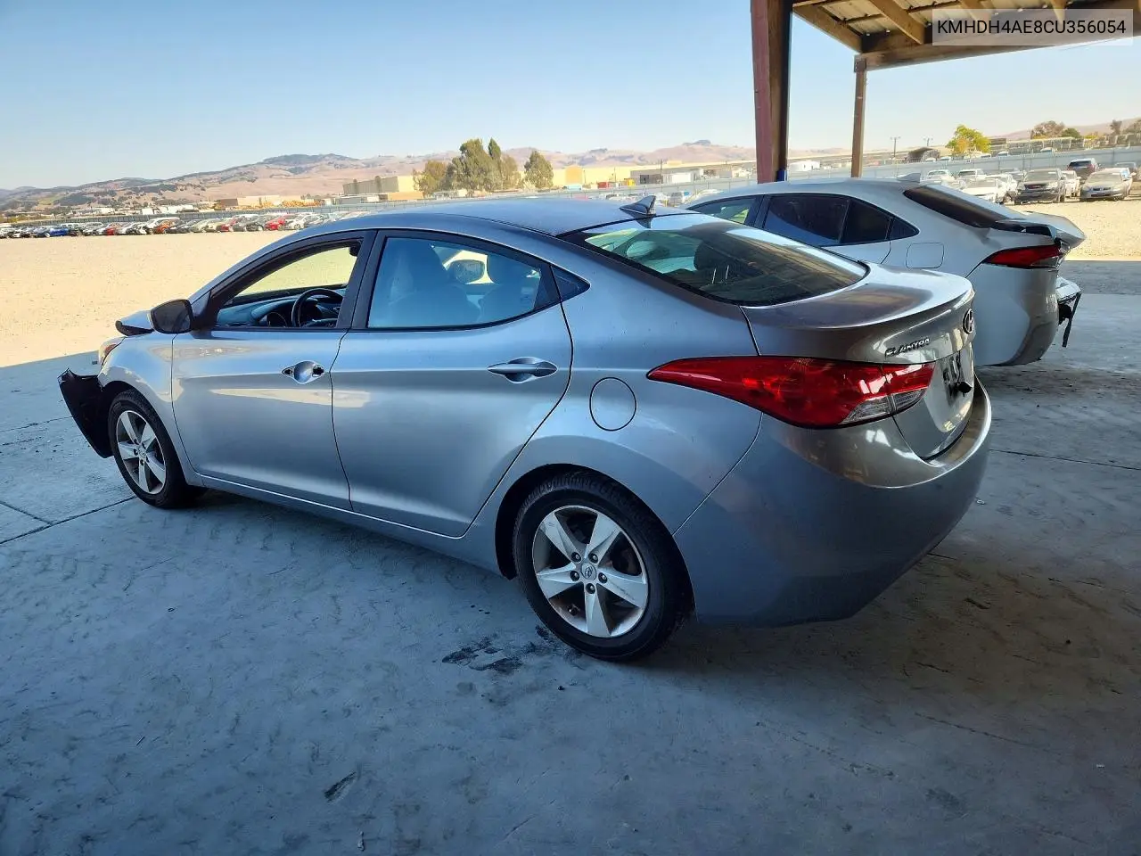 2012 HYUNDAI ELANTRA VIN KMHDH4AE8CU356054 — фото 2