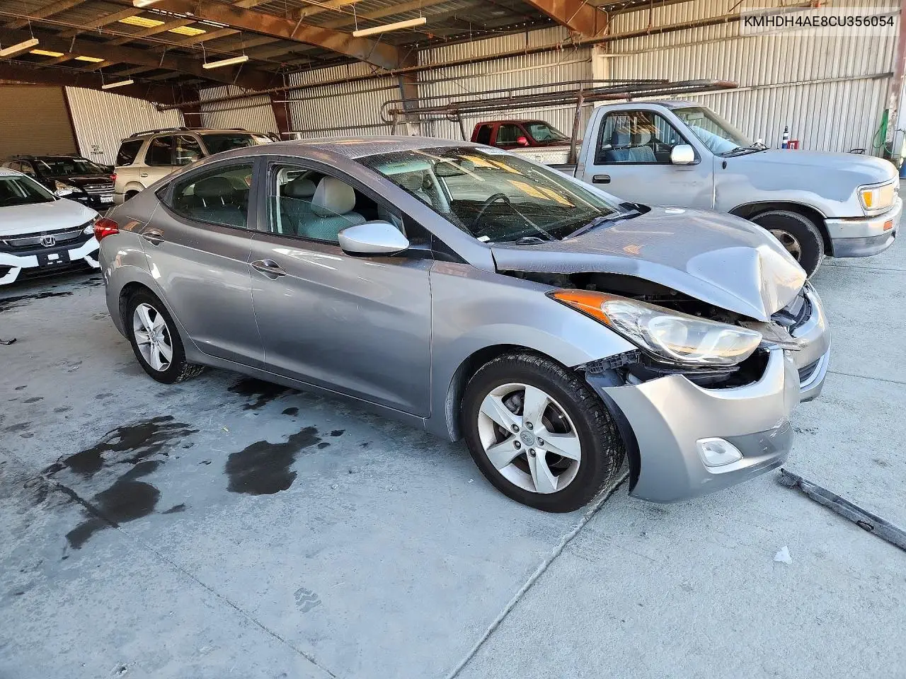 2012 HYUNDAI ELANTRA VIN KMHDH4AE8CU356054 — фото 4