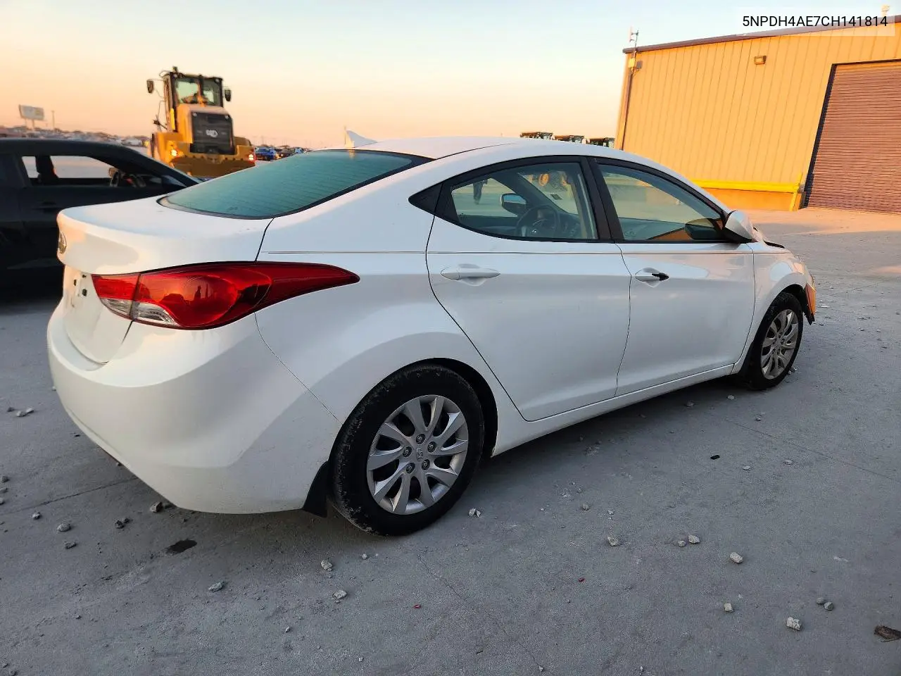 2012 HYUNDAI ELANTRA VIN 5NPDH4AE7CH141814 — фото 3