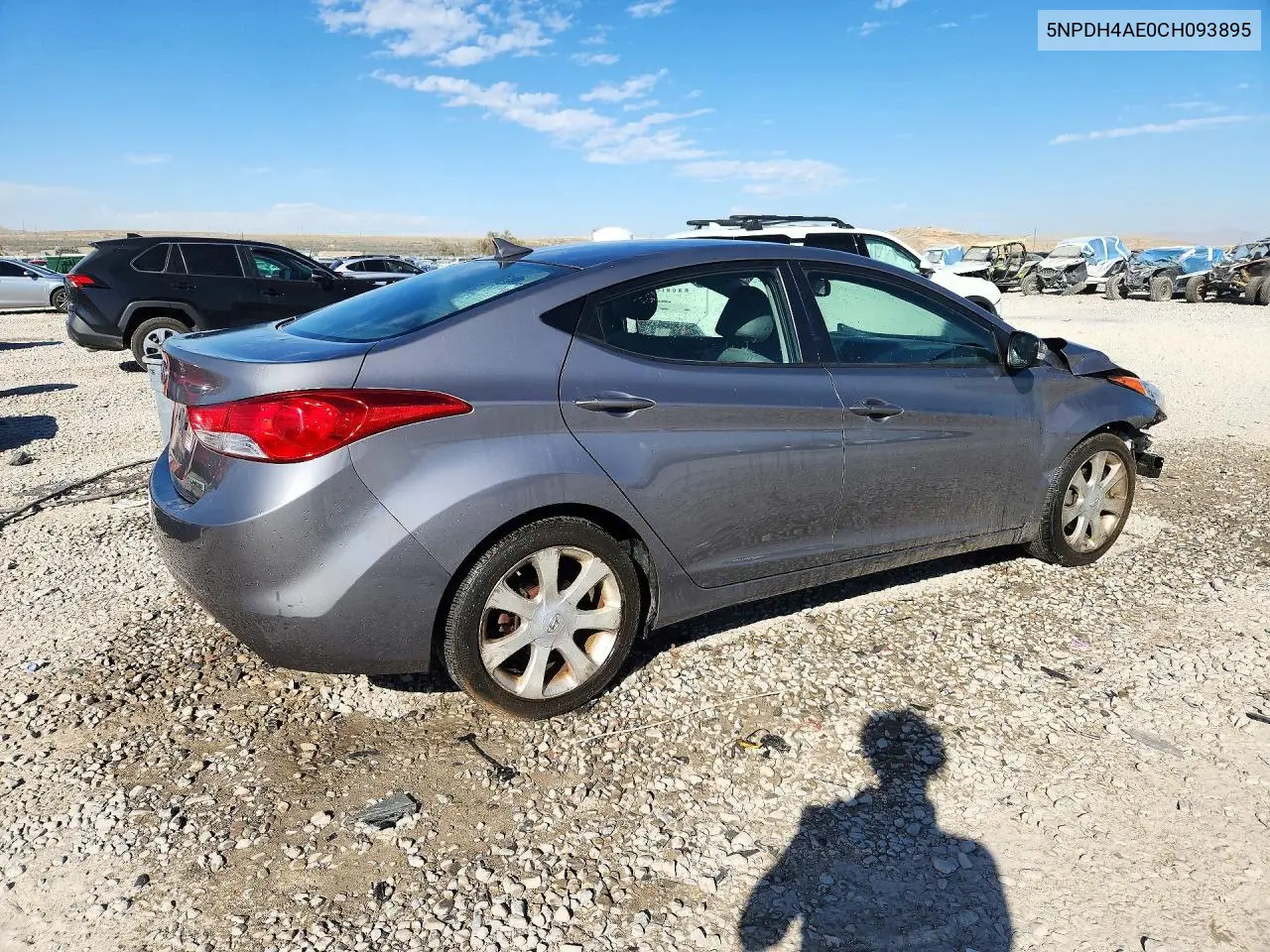 2012 HYUNDAI ELANTRA VIN 5NPDH4AE0CH093895 — фото 3