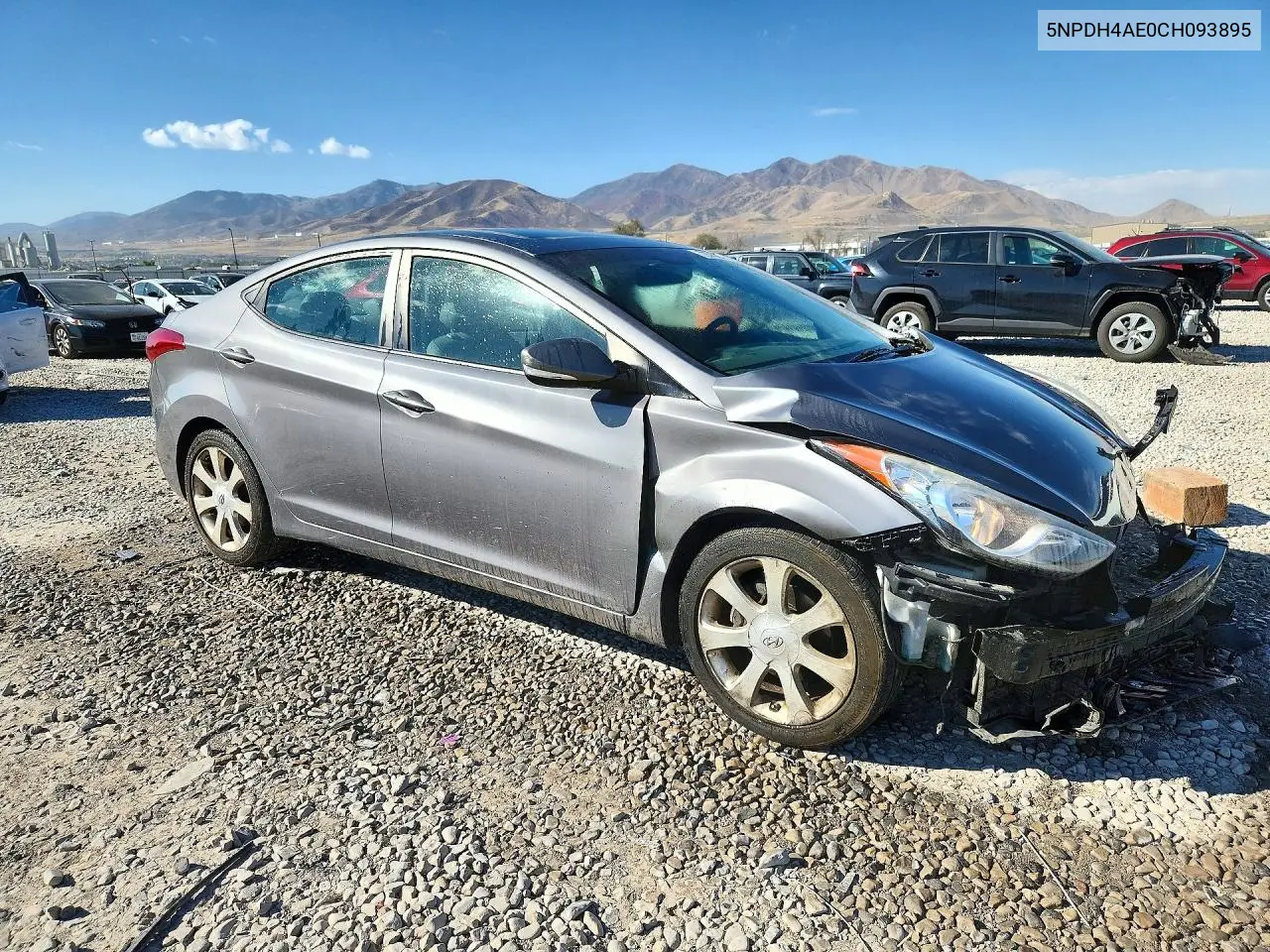 2012 HYUNDAI ELANTRA VIN 5NPDH4AE0CH093895 — фото 4