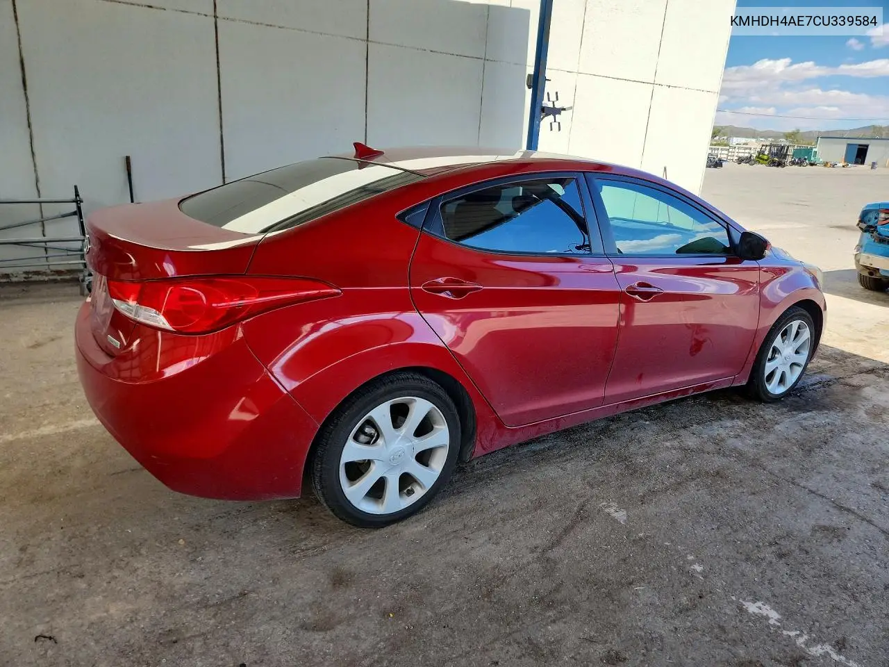 2012 HYUNDAI ELANTRA VIN KMHDH4AE7CU339584 — фото 3