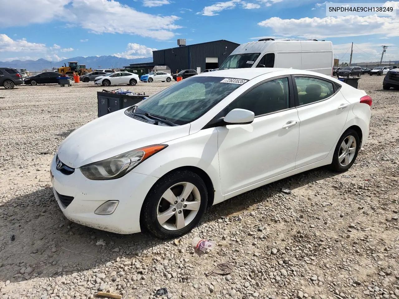 HYUNDAI ELANTRA 2012, VIN 5NPDH4AE9CH138249