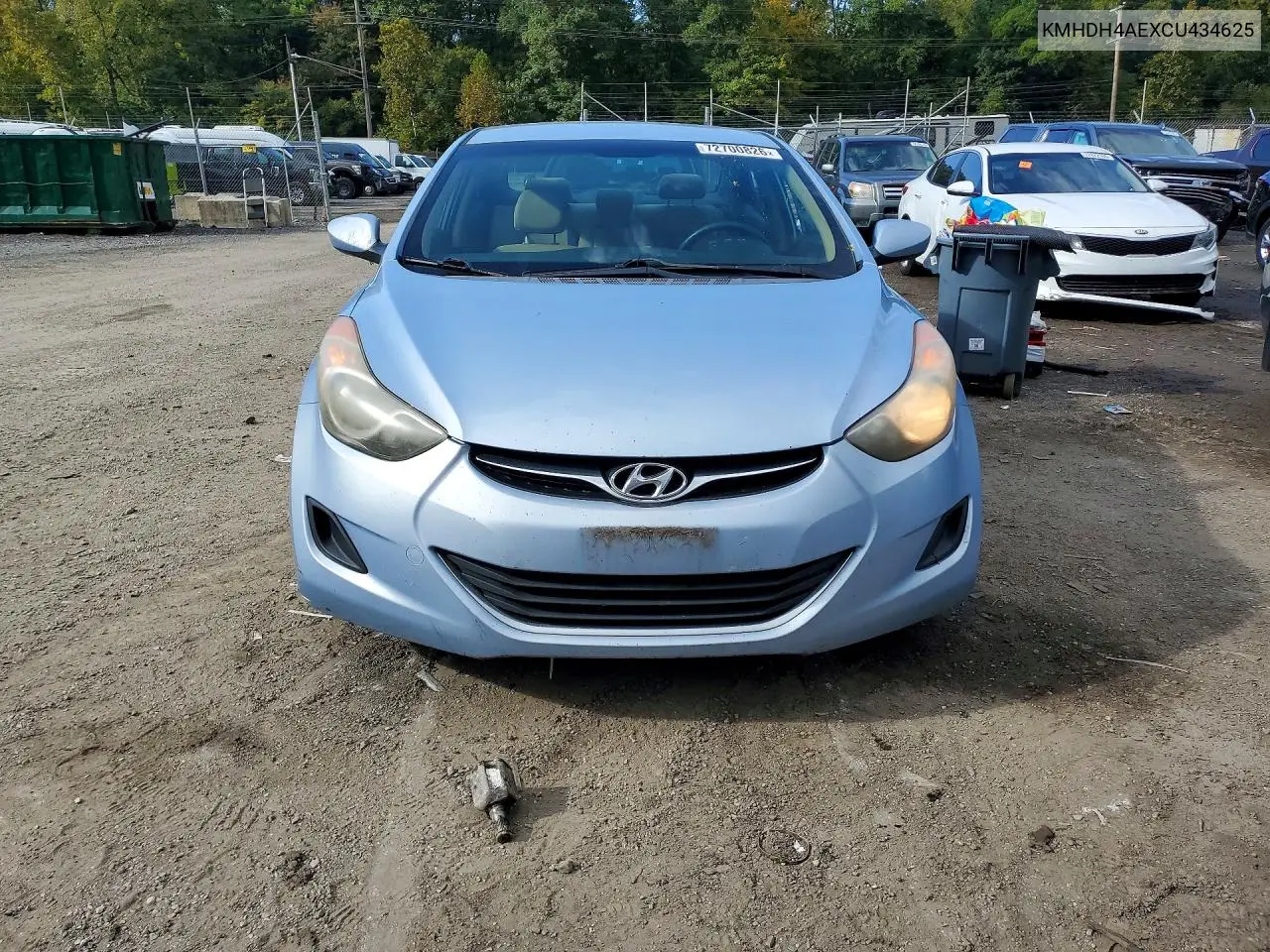 2012 HYUNDAI ELANTRA VIN KMHDH4AEXCU434625 — фото 5