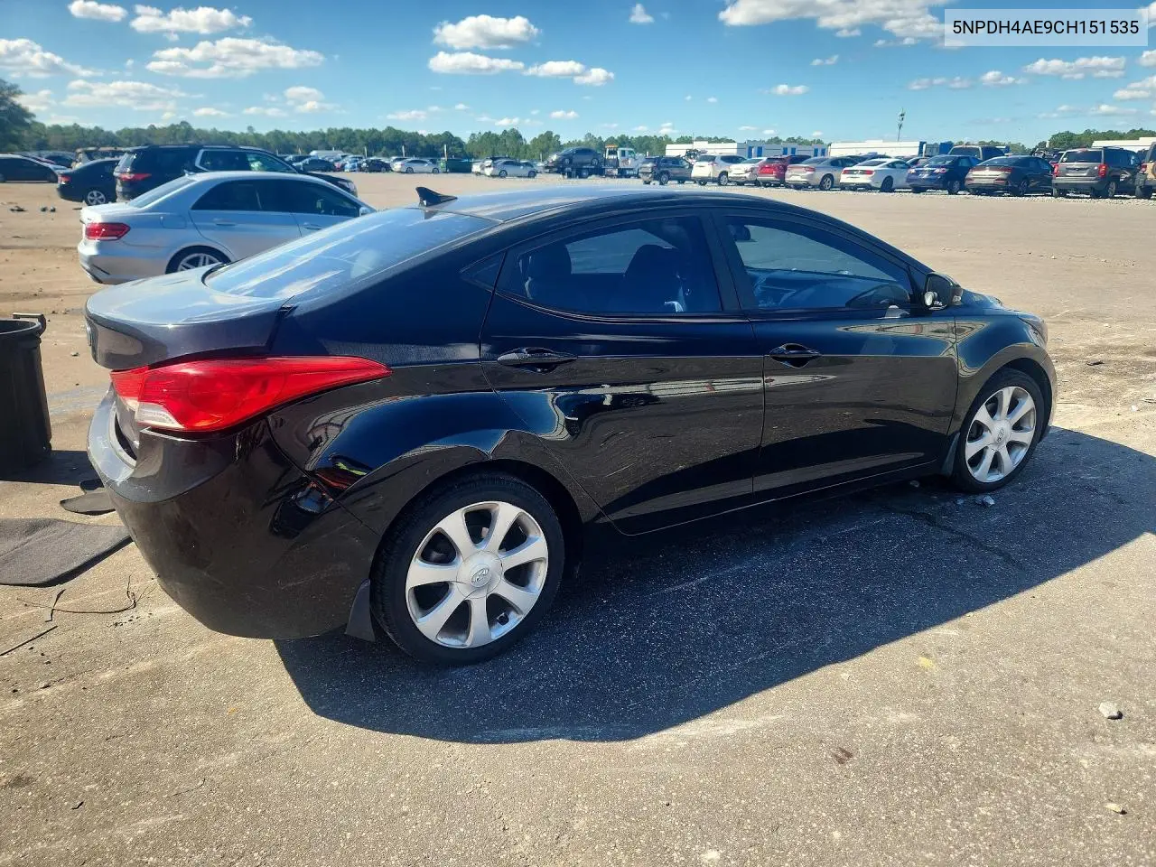 2012 HYUNDAI ELANTRA VIN 5NPDH4AE9CH151535 — фото 3