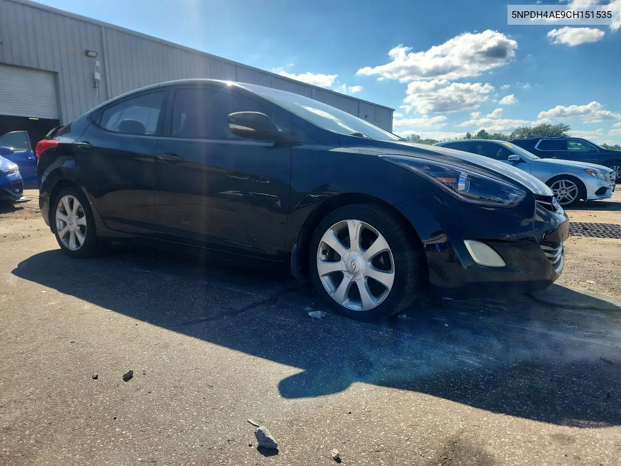 2012 HYUNDAI ELANTRA VIN 5NPDH4AE9CH151535 — фото 4