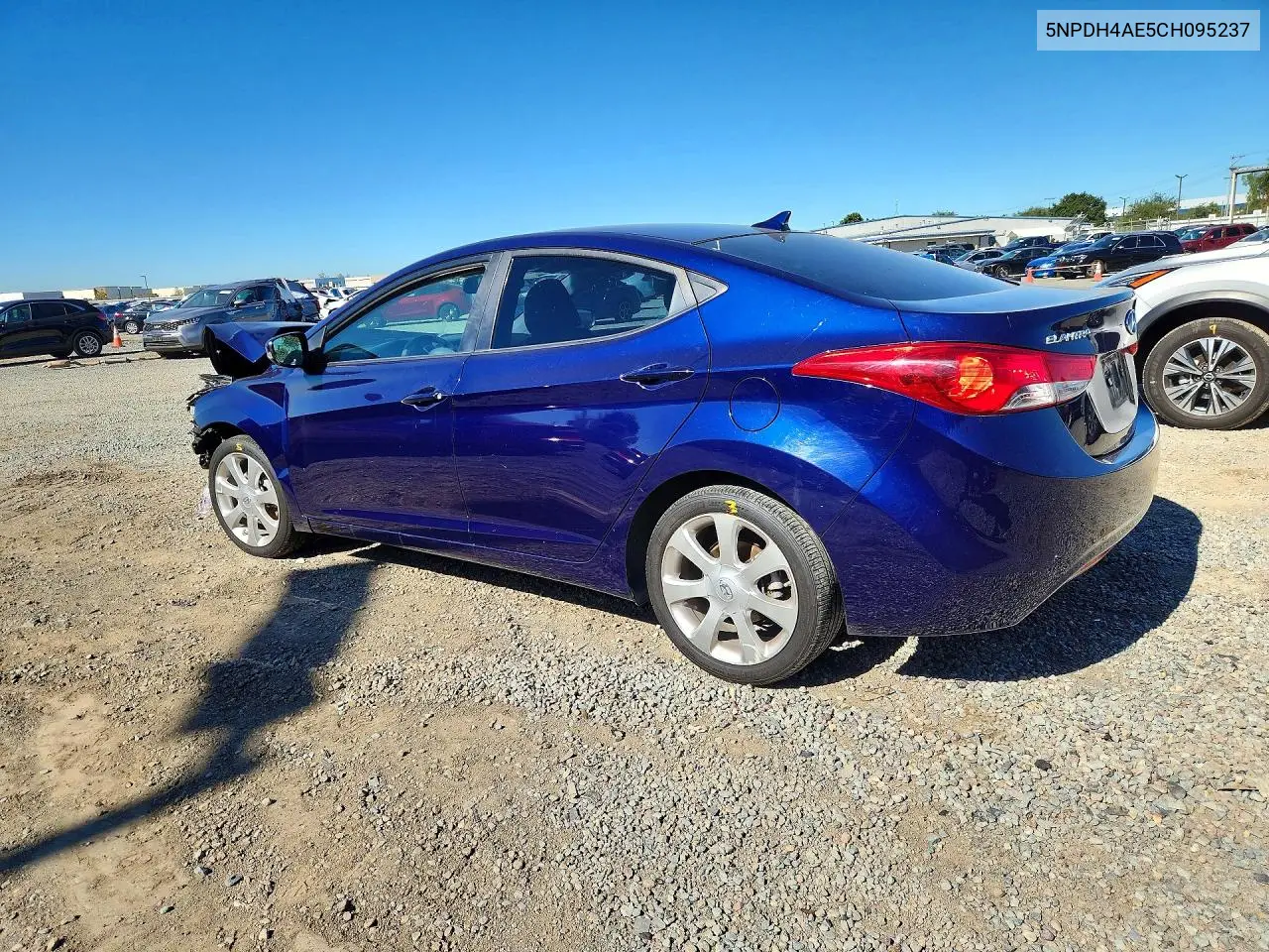 2012 HYUNDAI ELANTRA VIN 5NPDH4AE5CH095237 — фото 2
