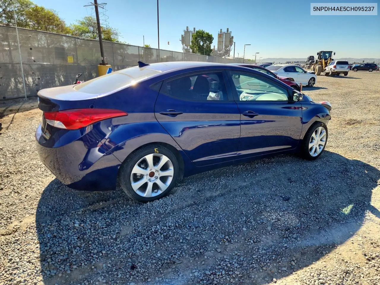 2012 HYUNDAI ELANTRA VIN 5NPDH4AE5CH095237 — фото 3