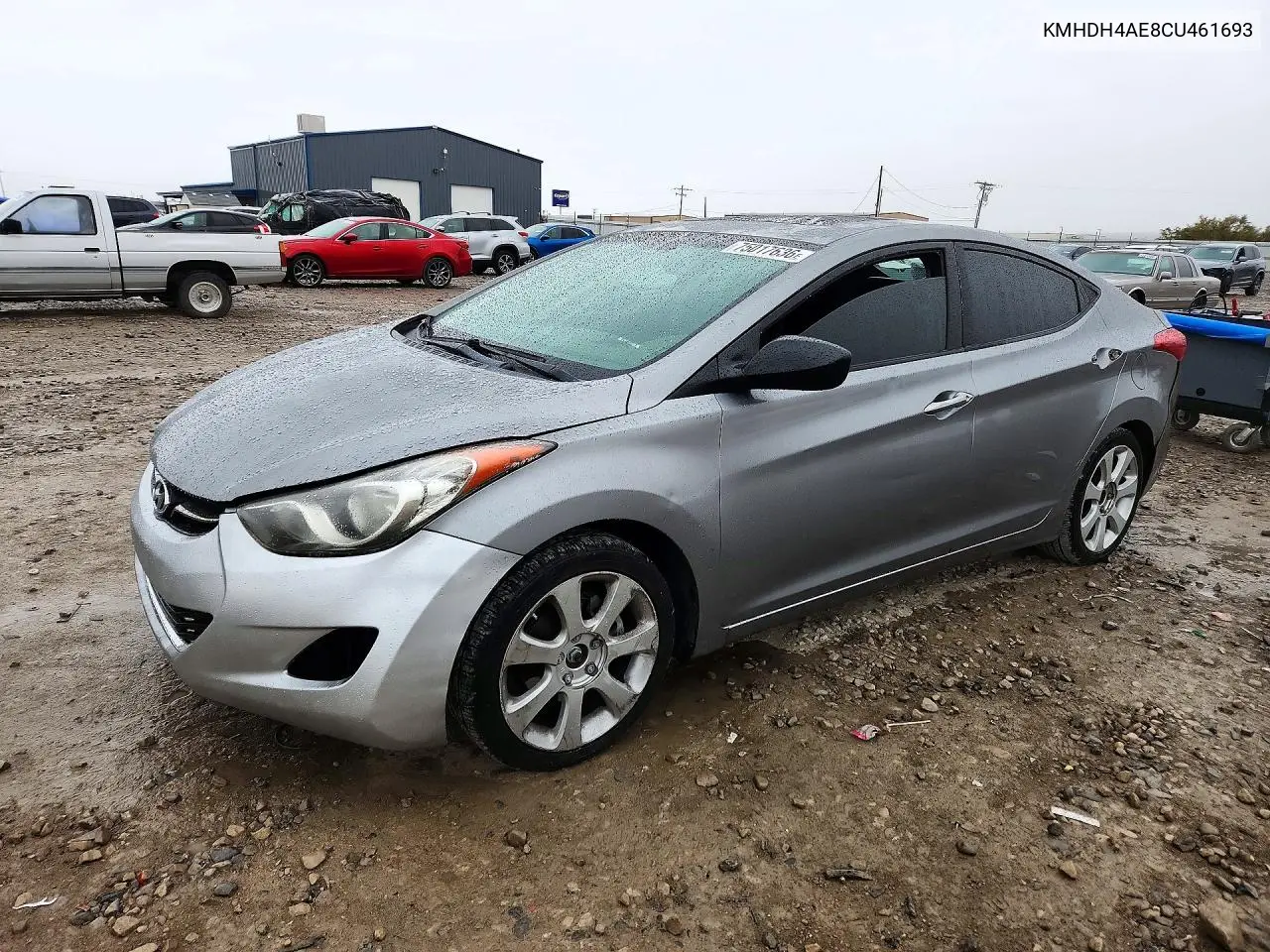 HYUNDAI ELANTRA 2012, VIN KMHDH4AE8CU461693