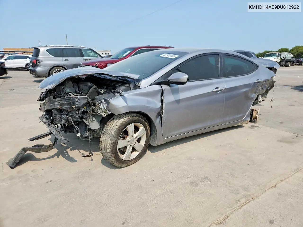 HYUNDAI ELANTRA 2013, VIN KMHDH4AE9DU812922