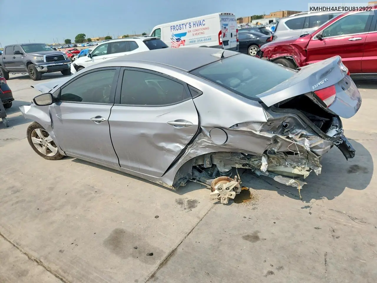 2013 HYUNDAI ELANTRA VIN KMHDH4AE9DU812922 — фото 2