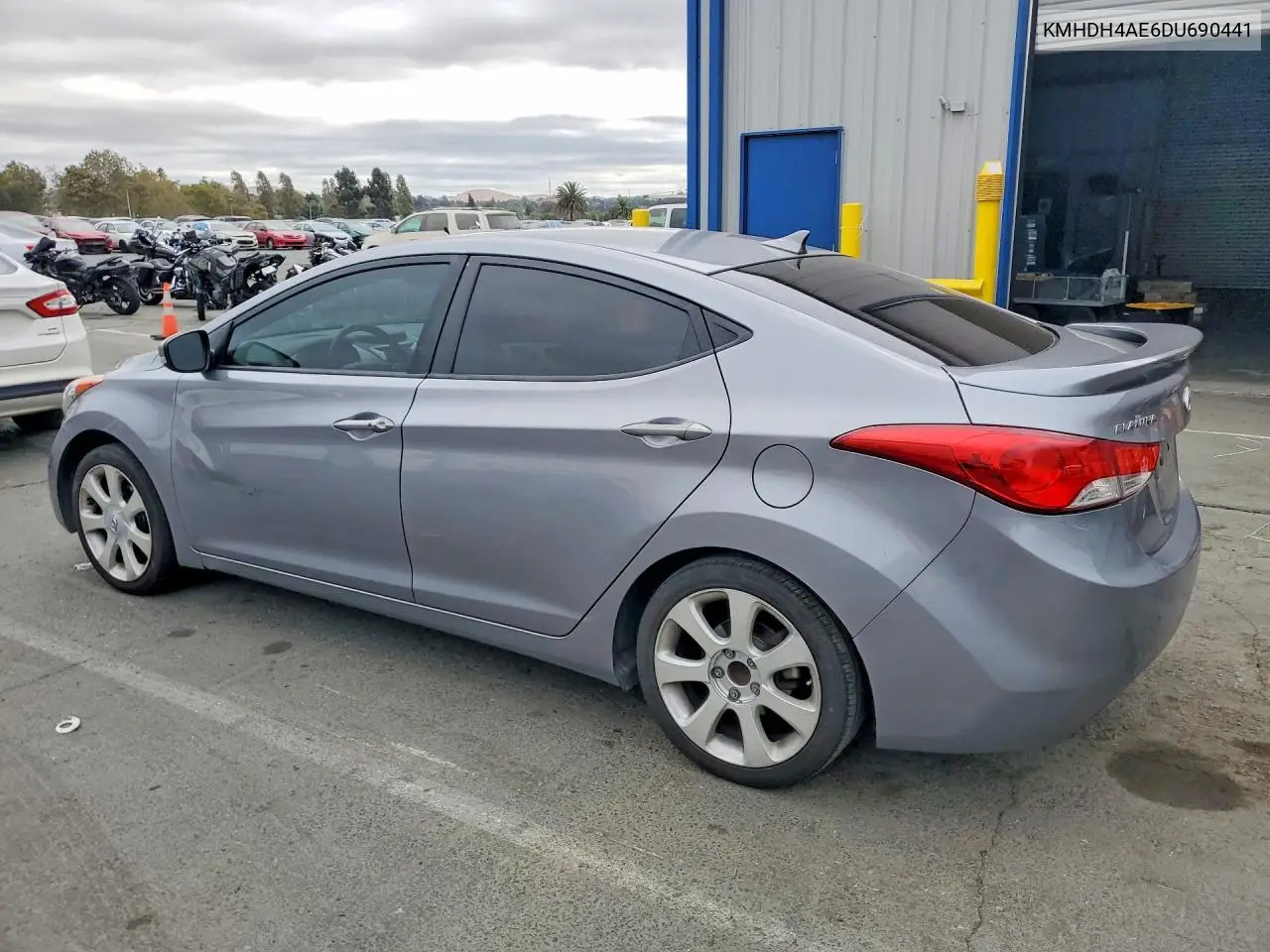2013 HYUNDAI ELANTRA VIN KMHDH4AE6DU690441 — фото 2