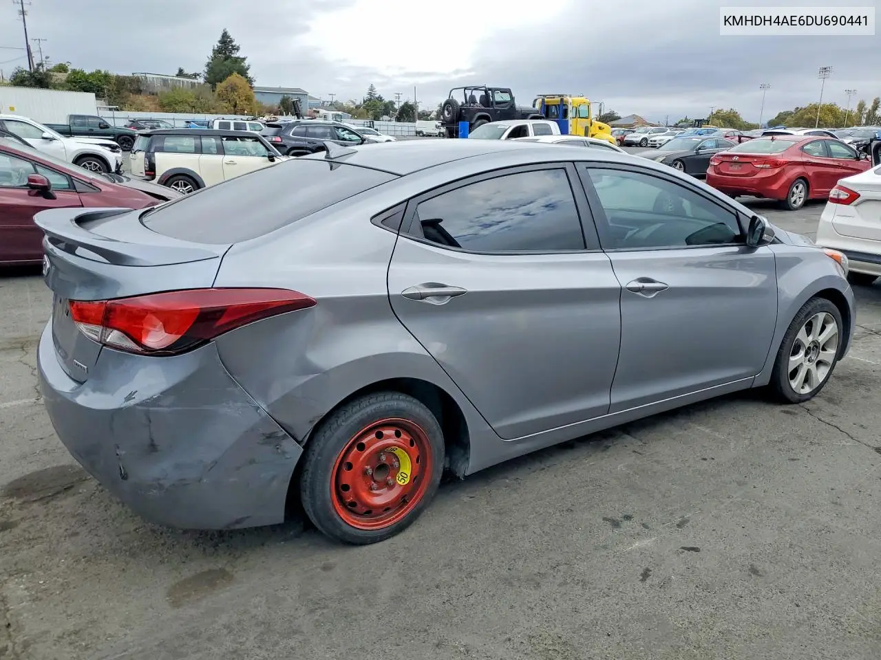 2013 HYUNDAI ELANTRA VIN KMHDH4AE6DU690441 — фото 3