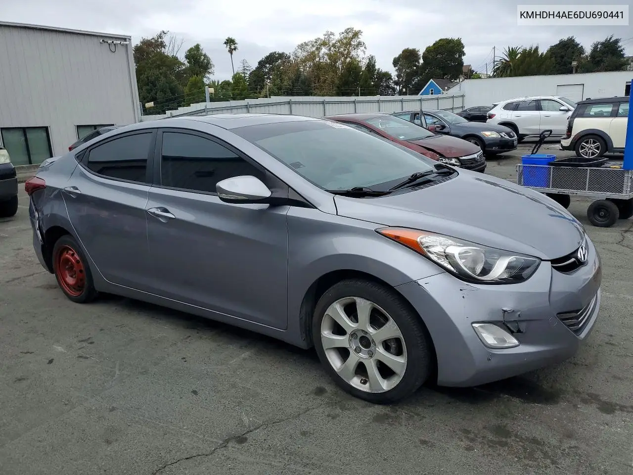 2013 HYUNDAI ELANTRA VIN KMHDH4AE6DU690441 — фото 4