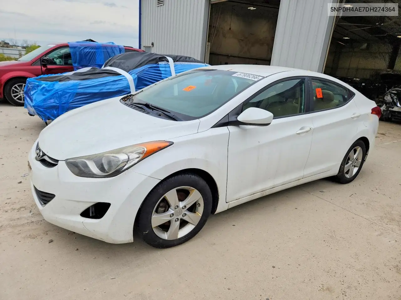 HYUNDAI ELANTRA 2013, VIN 5NPDH4AE7DH274364