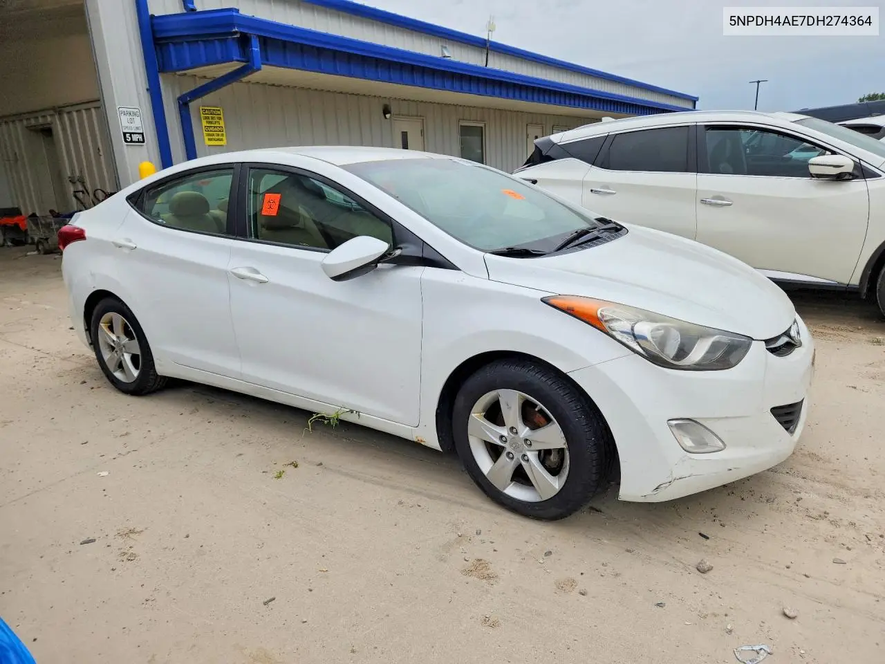 2013 HYUNDAI ELANTRA VIN 5NPDH4AE7DH274364 — фото 4