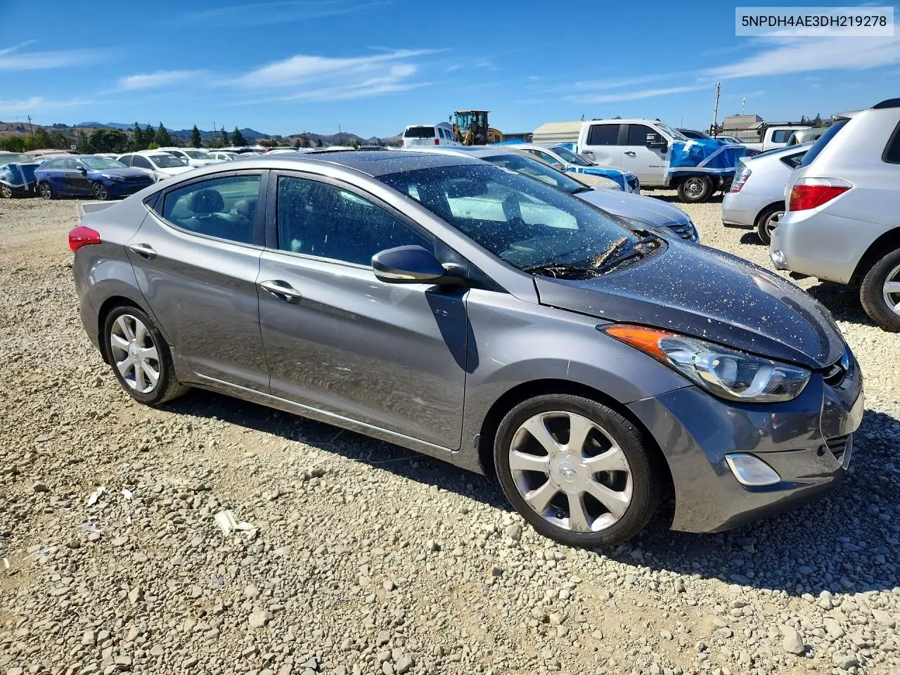 2013 HYUNDAI ELANTRA VIN 5NPDH4AE3DH219278 — фото 4