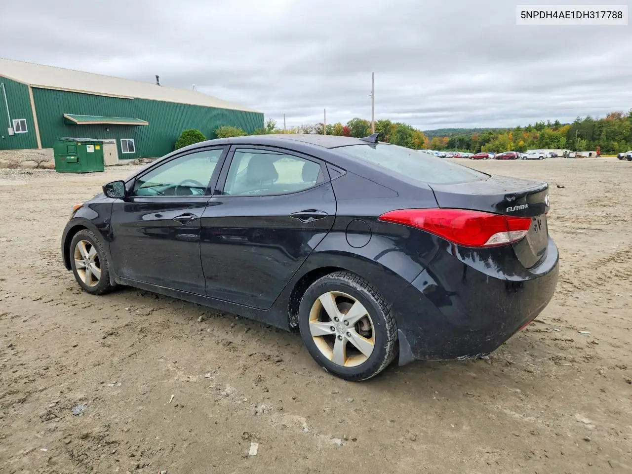 2013 HYUNDAI ELANTRA VIN 5NPDH4AE1DH317788 — фото 2