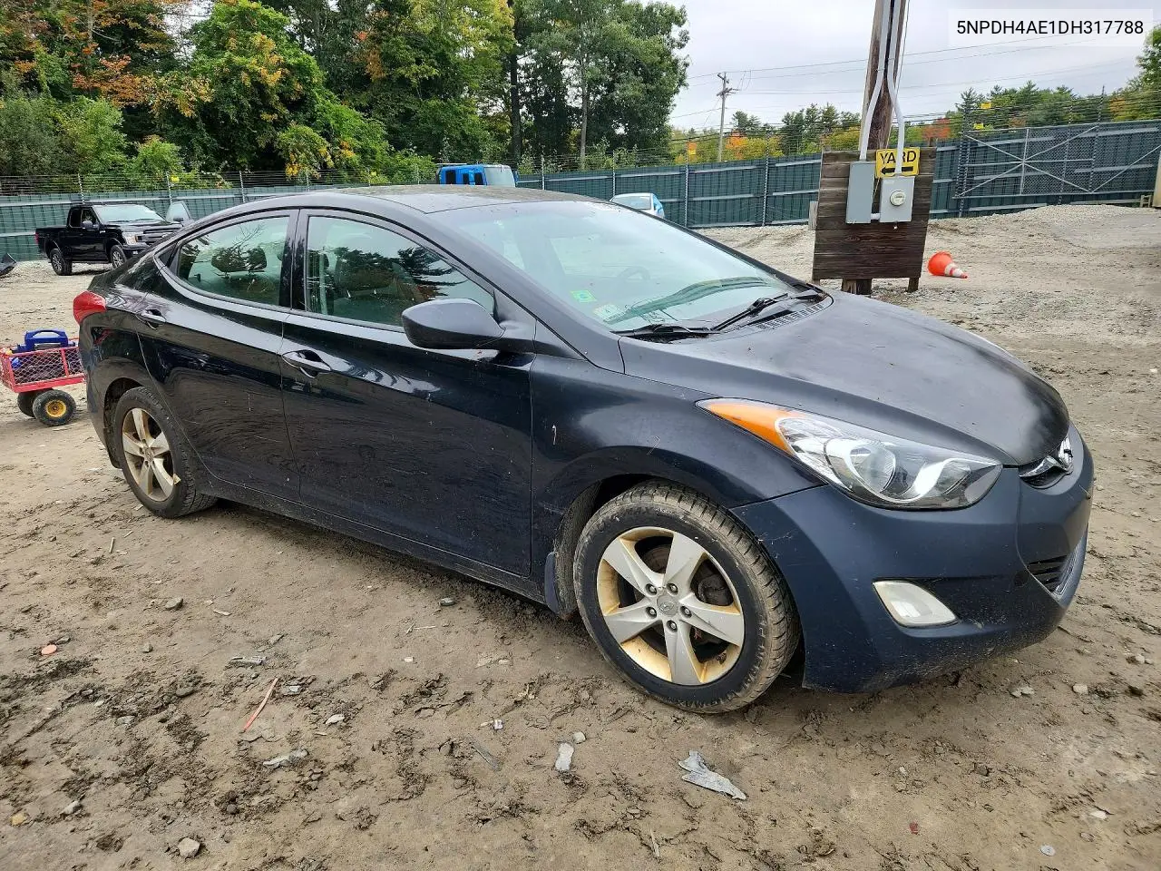 2013 HYUNDAI ELANTRA VIN 5NPDH4AE1DH317788 — фото 4