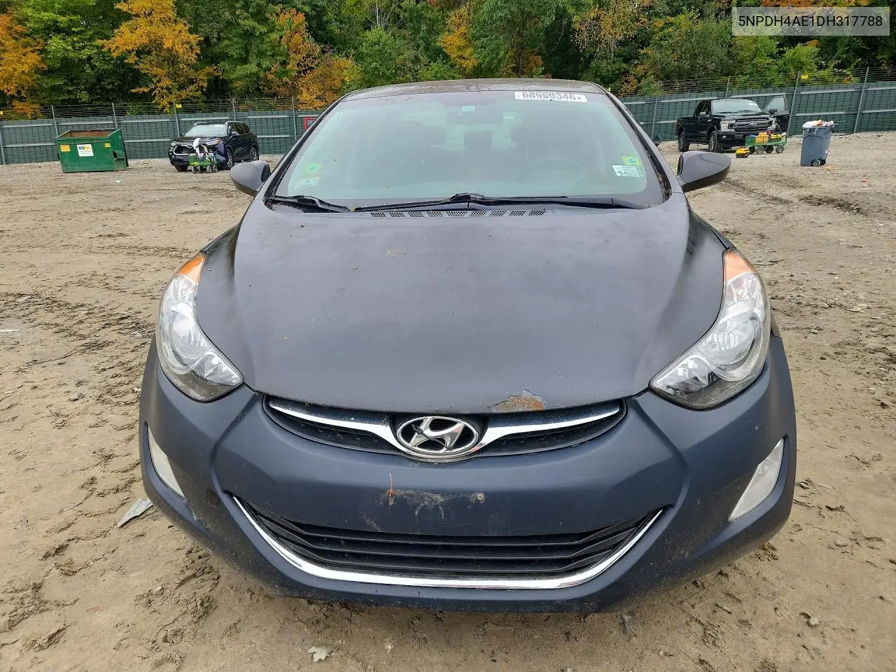 2013 HYUNDAI ELANTRA VIN 5NPDH4AE1DH317788 — фото 5