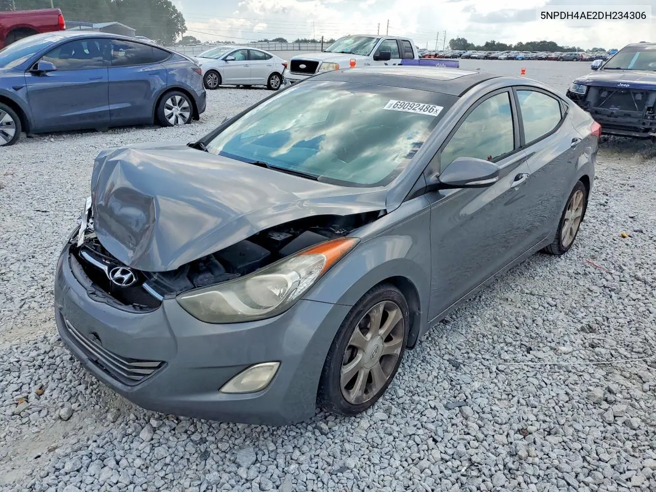 HYUNDAI ELANTRA 2013, VIN 5NPDH4AE2DH234306