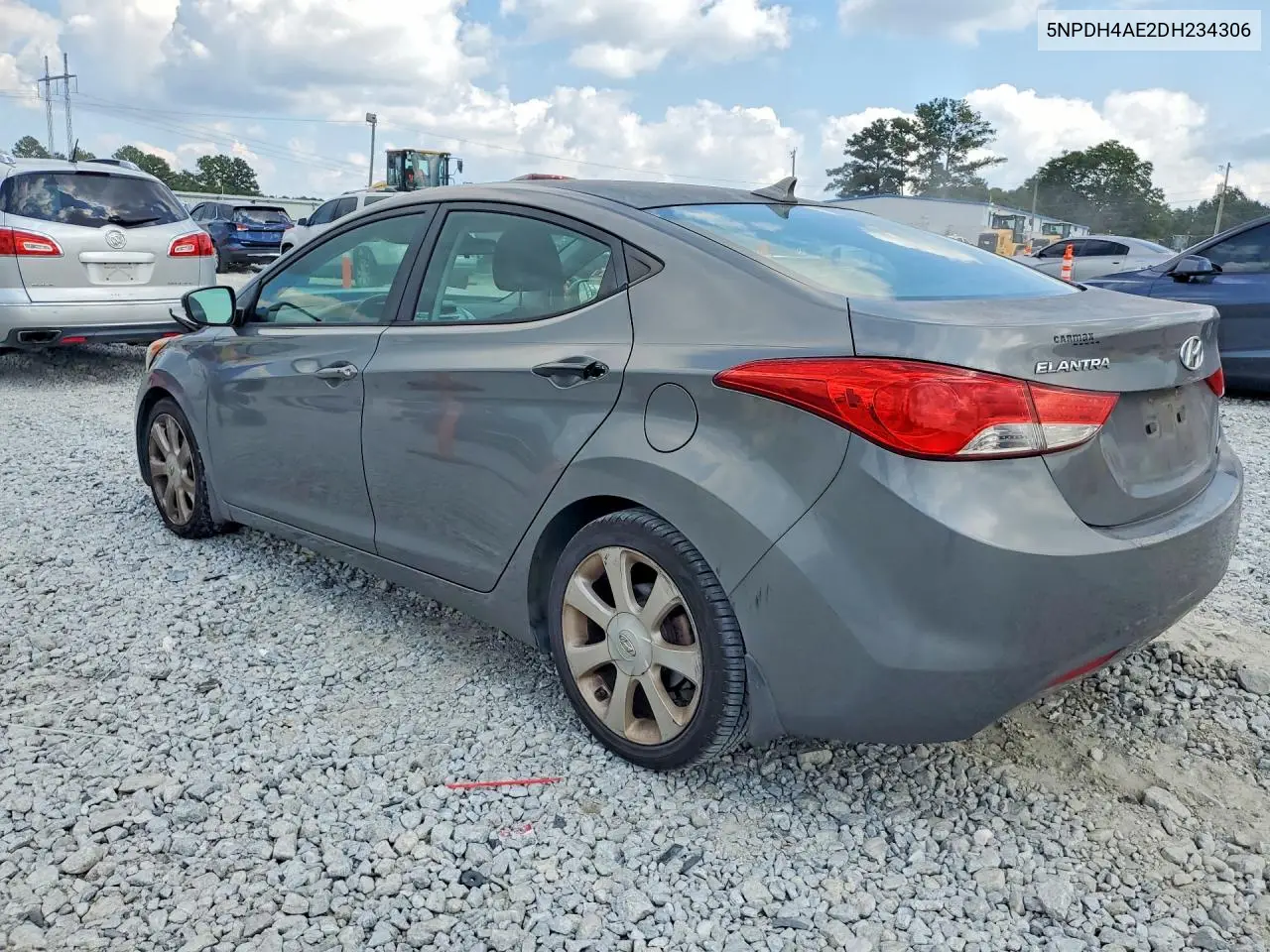 2013 HYUNDAI ELANTRA VIN 5NPDH4AE2DH234306 — фото 2
