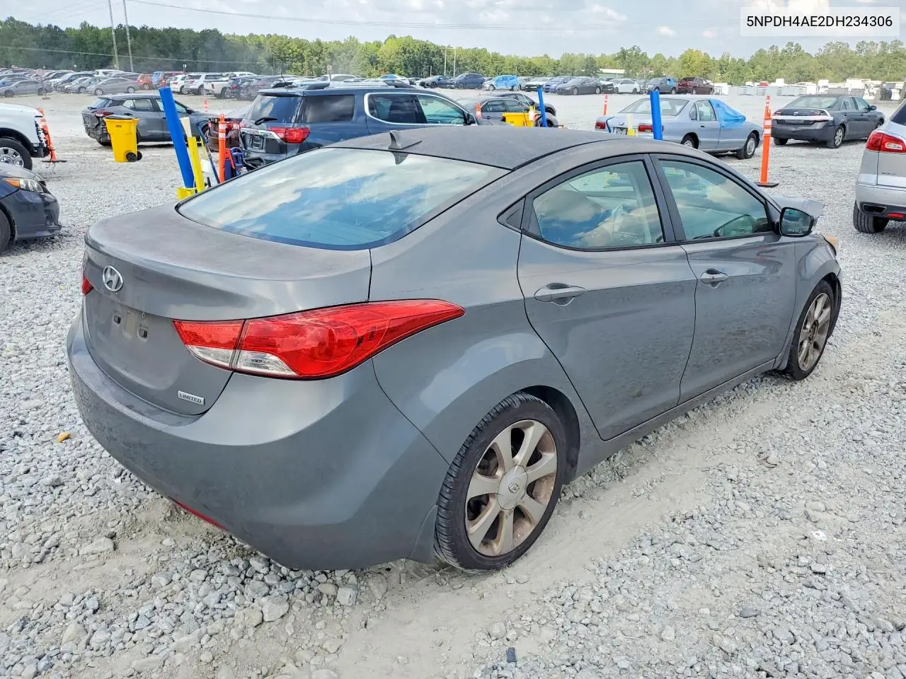 2013 HYUNDAI ELANTRA VIN 5NPDH4AE2DH234306 — фото 3