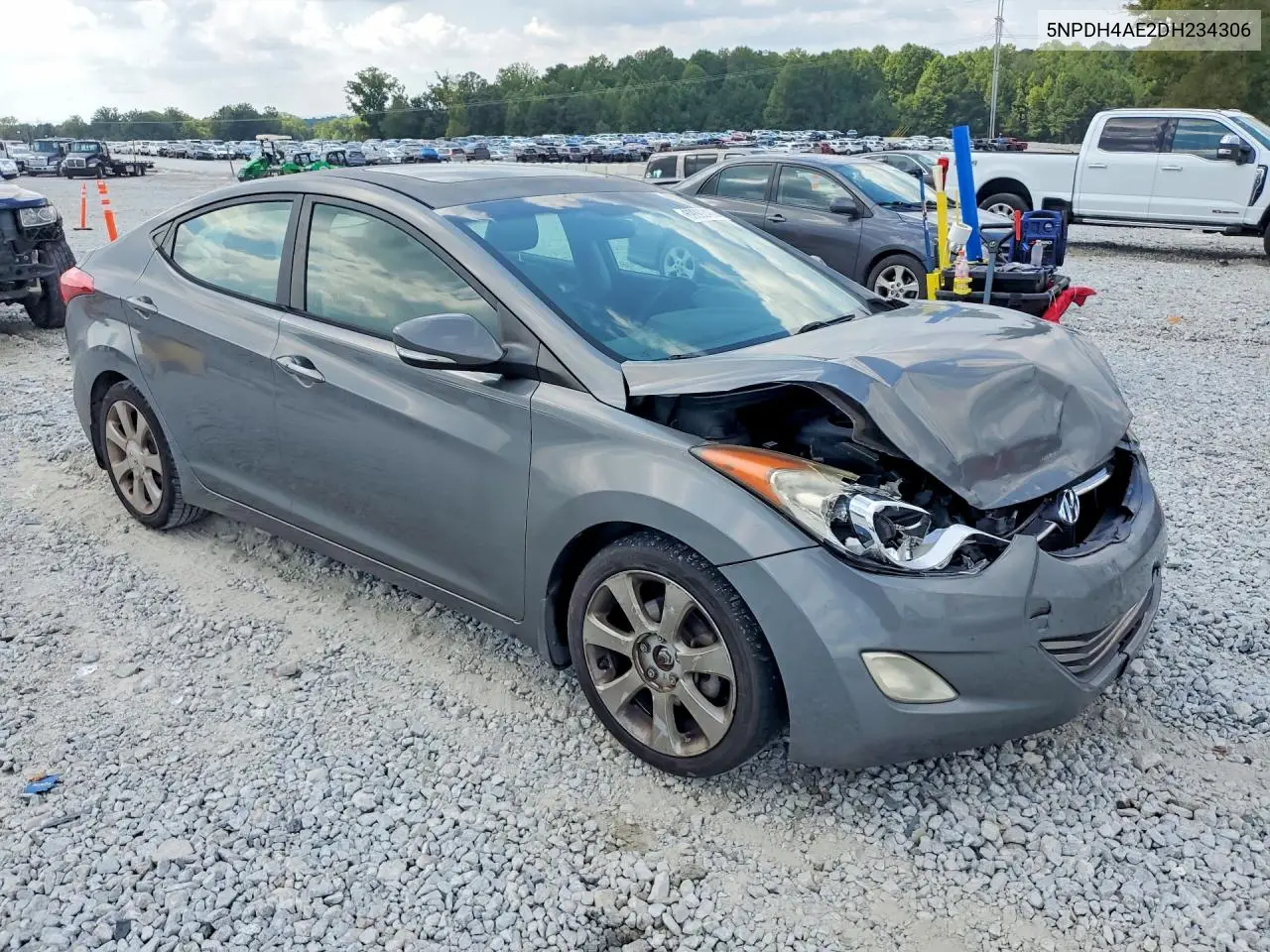 2013 HYUNDAI ELANTRA VIN 5NPDH4AE2DH234306 — фото 4