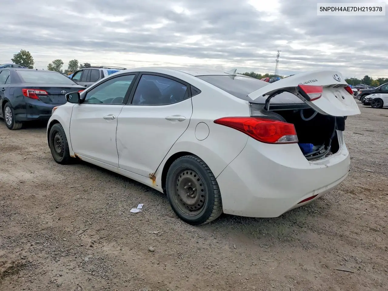 2013 HYUNDAI ELANTRA VIN 5NPDH4AE7DH219378 — фото 2