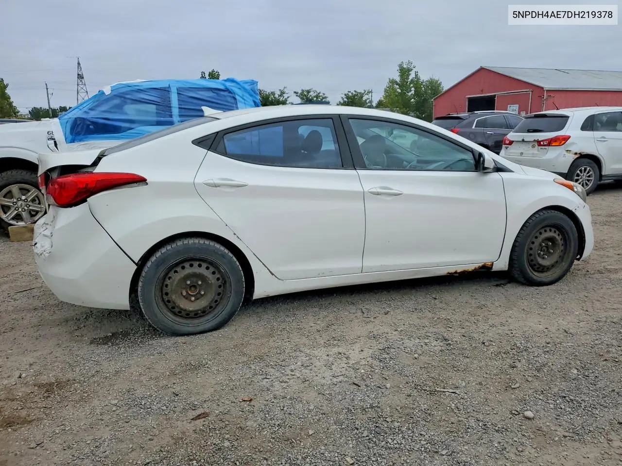 2013 HYUNDAI ELANTRA VIN 5NPDH4AE7DH219378 — фото 3