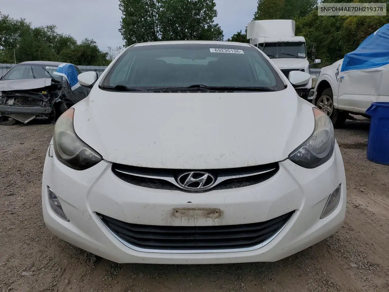 2013 HYUNDAI ELANTRA VIN 5NPDH4AE7DH219378 — фото 5