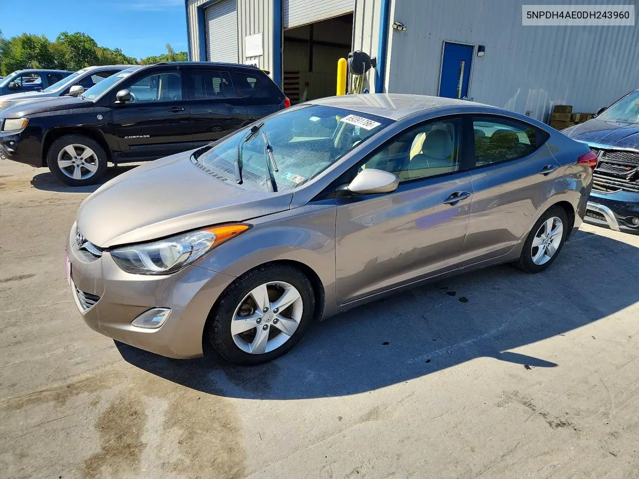 HYUNDAI ELANTRA 2013, VIN 5NPDH4AE0DH243960