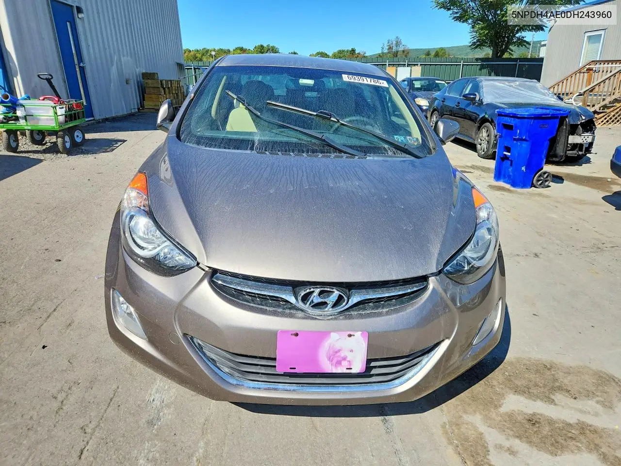 2013 HYUNDAI ELANTRA VIN 5NPDH4AE0DH243960 — фото 5