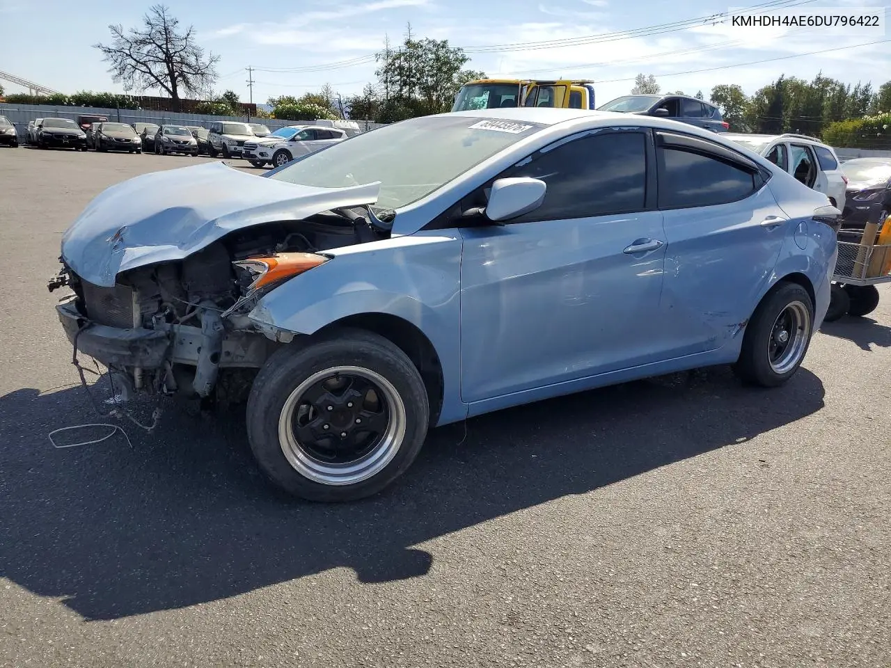 HYUNDAI ELANTRA 2013, VIN KMHDH4AE6DU796422