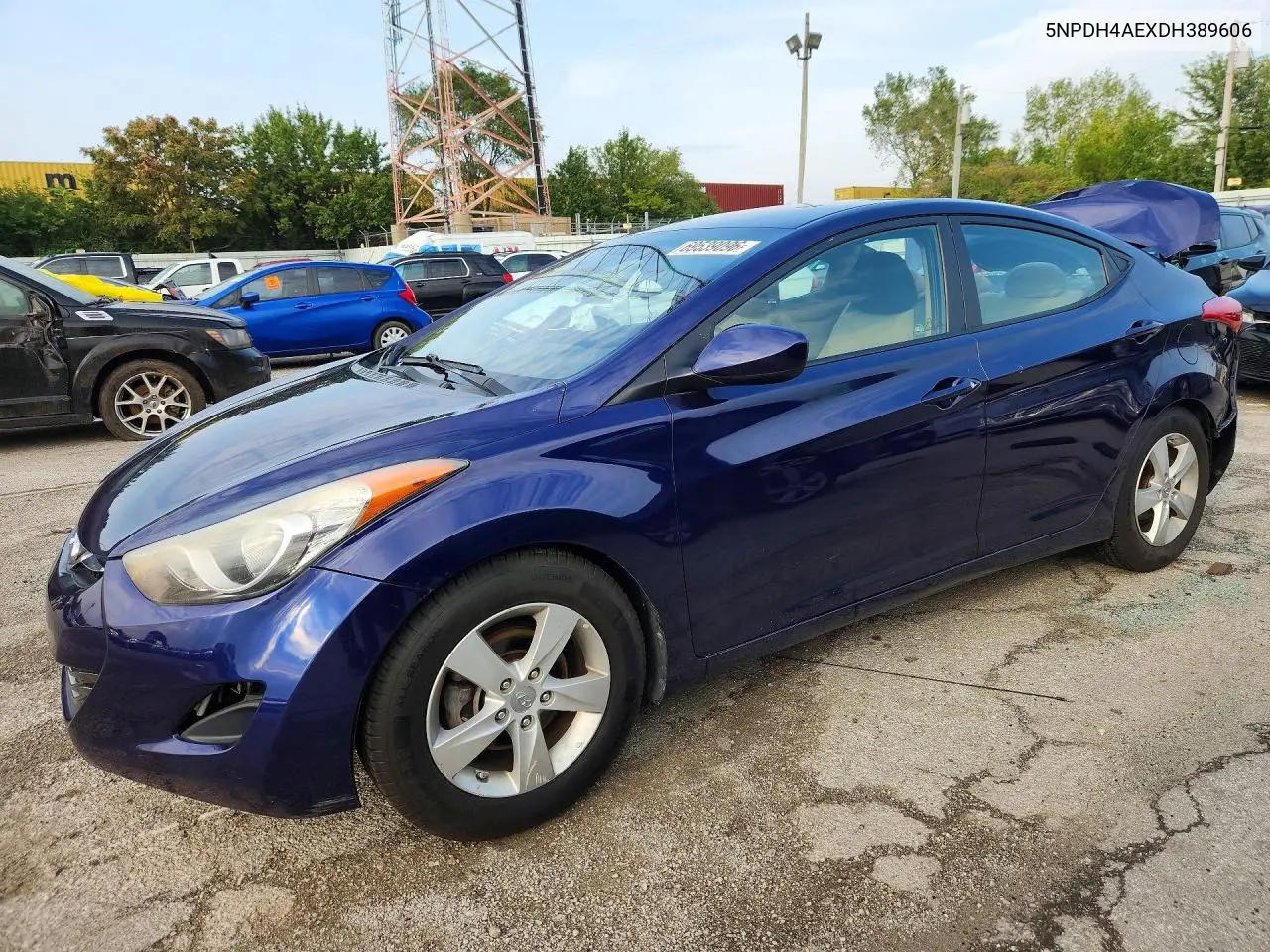 HYUNDAI ELANTRA 2013, VIN 5NPDH4AEXDH389606
