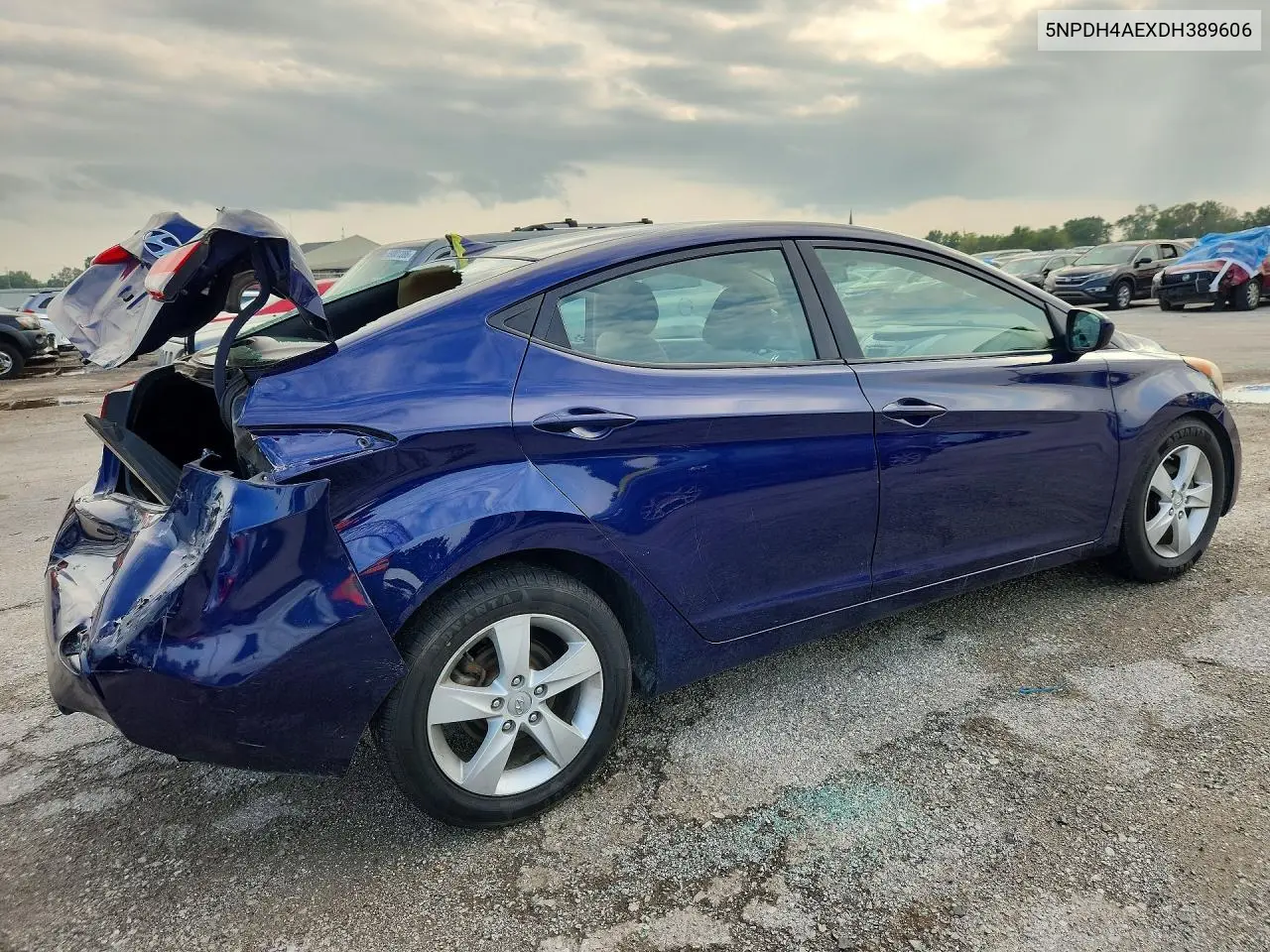 2013 HYUNDAI ELANTRA VIN 5NPDH4AEXDH389606 — фото 3