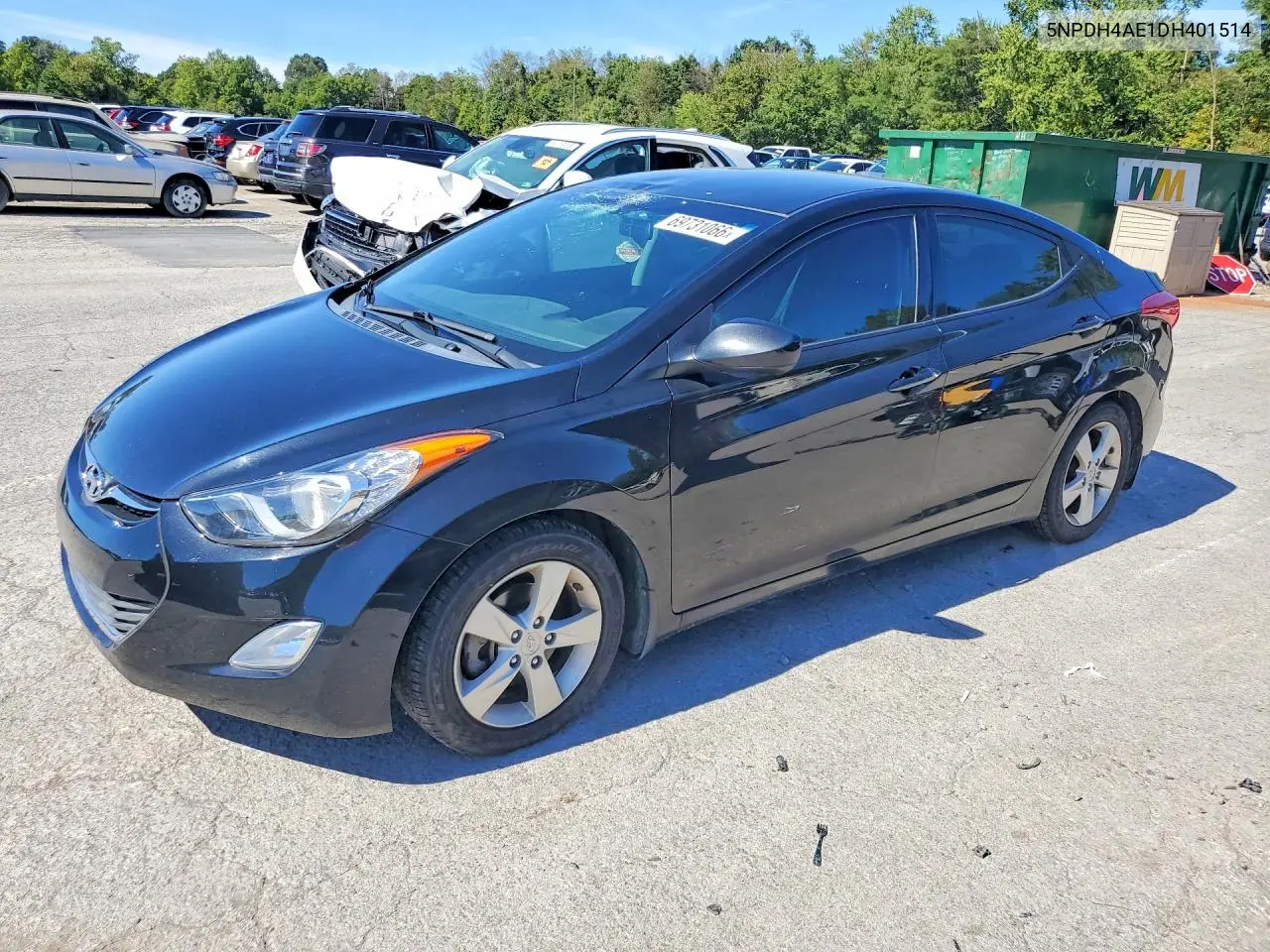 HYUNDAI ELANTRA 2013, VIN 5NPDH4AE1DH401514