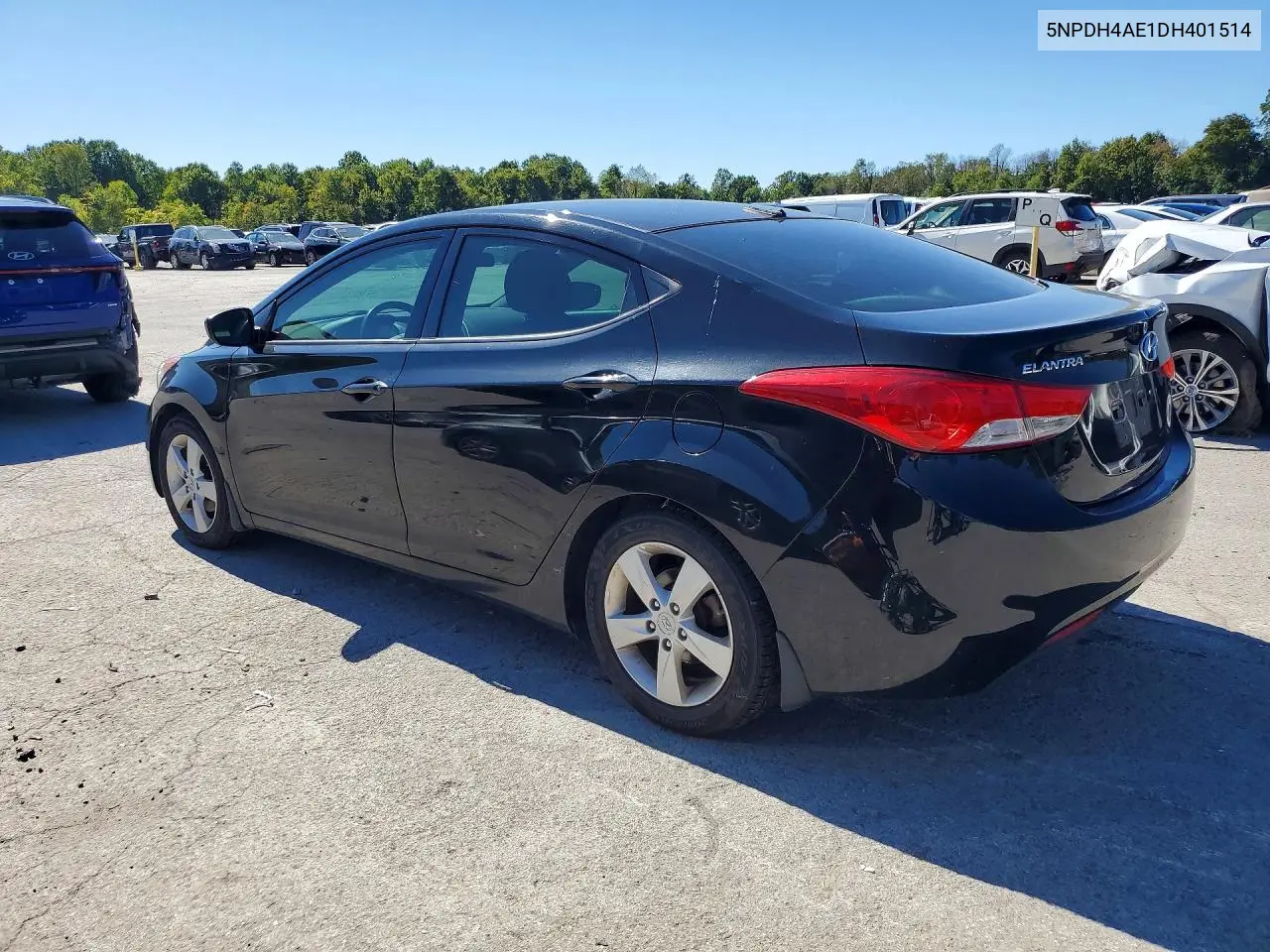 2013 HYUNDAI ELANTRA VIN 5NPDH4AE1DH401514 — фото 2