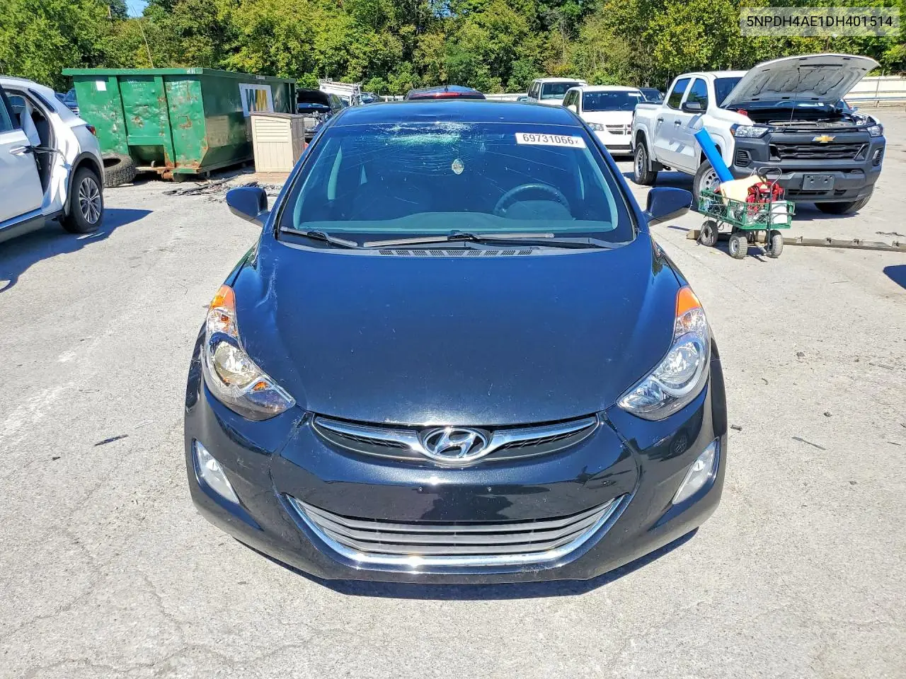 2013 HYUNDAI ELANTRA VIN 5NPDH4AE1DH401514 — фото 5