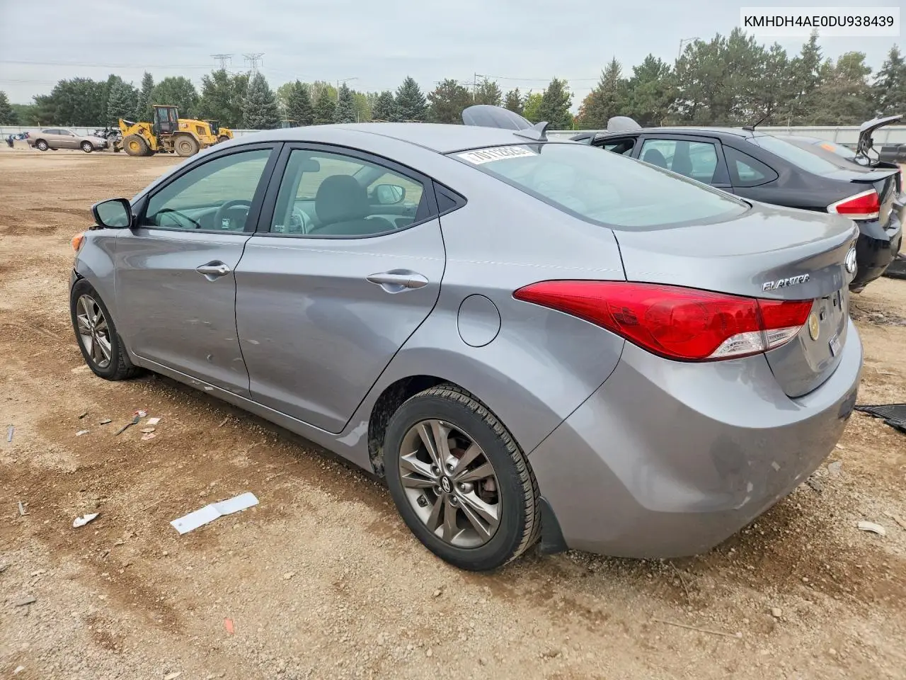 2013 HYUNDAI ELANTRA VIN KMHDH4AE0DU938439 — фото 2