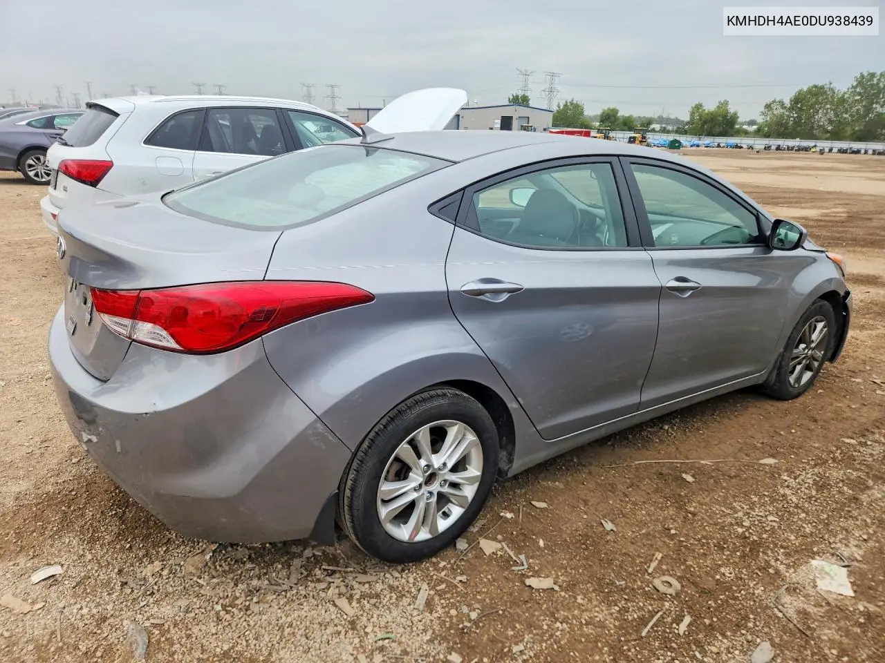2013 HYUNDAI ELANTRA VIN KMHDH4AE0DU938439 — фото 3