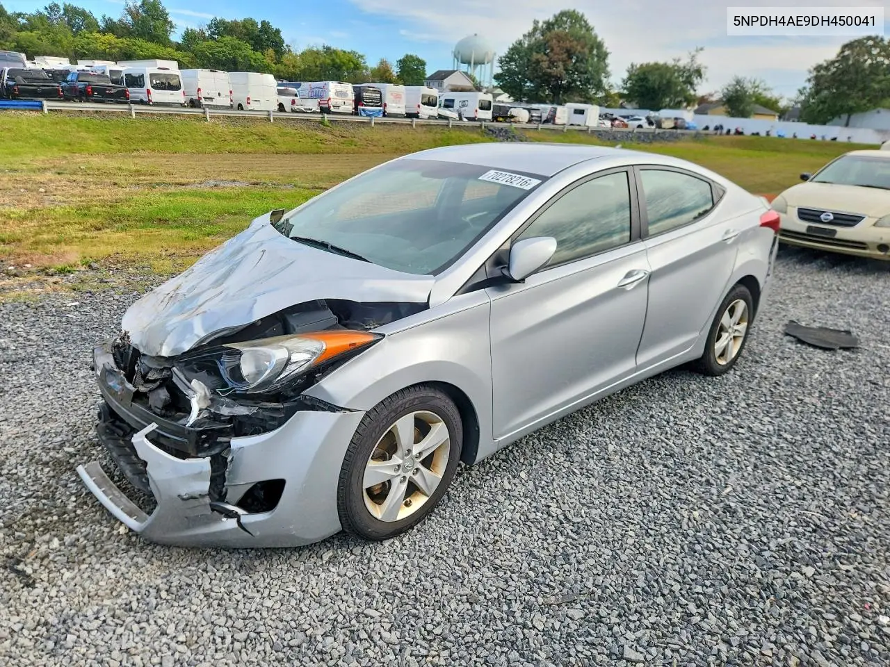 HYUNDAI ELANTRA 2013, VIN 5NPDH4AE9DH450041
